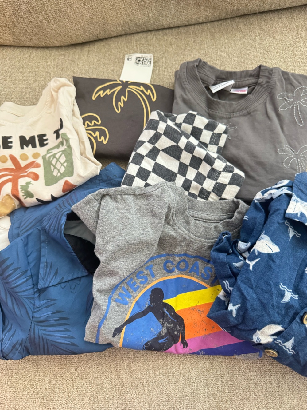 Boys 2T Bundle Surf Tees 8 pieces